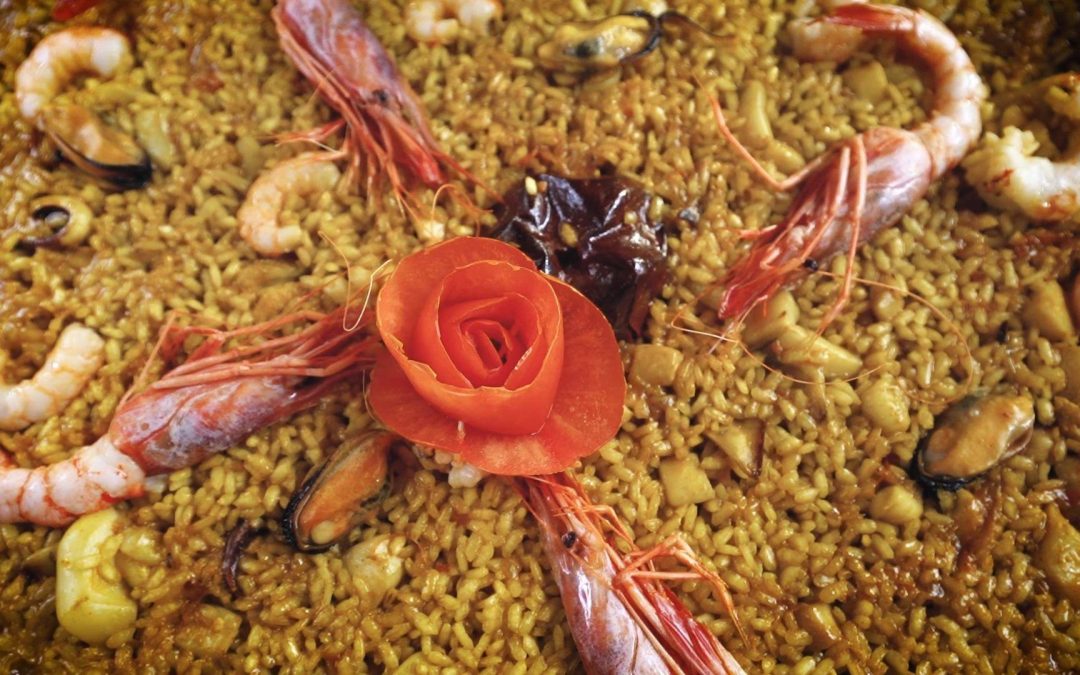 Paella de marisco paso a paso. Arroz de “senyoret” o señorito. Receta tradicional
